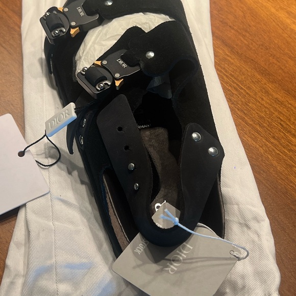 Christian Dior Birkenstock Mens Sandals in Black Euro Size 43 Brand New in Box - Picture 9 of 11